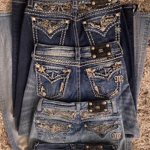 Authentic rare miss me jeans 4 pair various sizes
